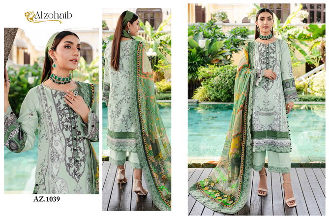 Queen Court Vol 2 By Alzohaib Printed Embroidery Cotton Pakistani Suits Wholesale Online
